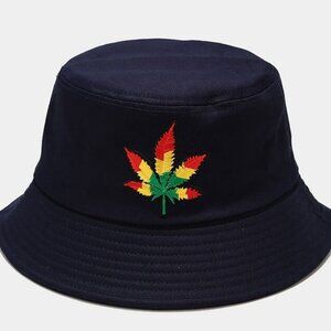 Leaf Design Bucket Hat